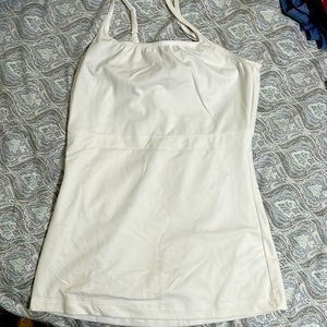 Maidenform tank with elastic waist and adjustable straps